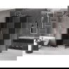 Mexen Velar tolóajtós zuhanykabin 120 x 80 cm, grafit, csiszolt nikkel - 871-120-080-41-97