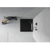 Mexen Flat cadă de duș pătrată slim 90 x 90 cm, neagră, sifon negru - 40709090B