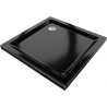 Mexen Flat cadă pătrată slim 90 x 90 cm, negru, sifon auriu - 40709090G