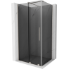 Mexen Velar tolózuhanykabin 130 x 85 cm, grafit, kefélt nikkel - 871-130-085-41-97