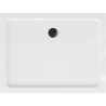 Mexen Flat cadă pentru duș dreptunghiulară slim 100 x 90 cm, Albă, sifon Neagră - 40109010B