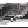 Mexen Velar cabină de duș glisantă 120 x 120 cm, grafit, nichel periat - 871-120-120-41-97