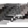 Mexen Velar tolóajtós zuhanykabin 140 x 70 cm, grafit, kefelt nikkel - 871-140-070-41-97