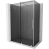 Mexen Velar cabină de duș extensibilă 150 x 80 cm, grafit, nichel periat - 871-150-080-41-97