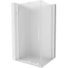 Mexen Velar cabină de duș glisantă 90 x 85 cm, ață de gheață, albă - 871-090-085-31-20