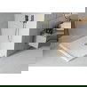 Mexen Flat téglalap alakú slim zuhanytálca  100 x 70 cm, Fehér, szifon Arany - 40107010G