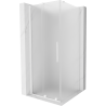 Mexen Velar cabină de duș glisantă 100 x 100 cm, mat, albă - 871-100-100-31-20