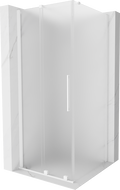 Mexen Velar tolóajtós zuhanykabin 100 x 100 cm, fagyott, fehér - 871-100-100-31-20