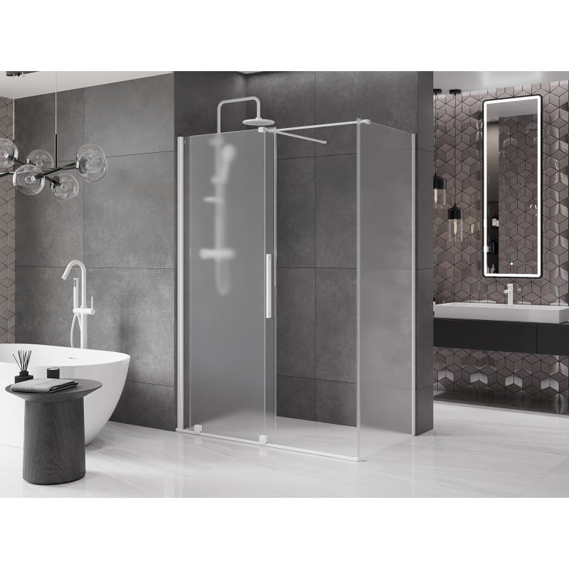 Mexen Velar cabina de duș glisantă 150 x 90 cm, mat, albă - 871-150-090-31-20