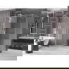 Mexen Velar tolóajtós zuhanykabin 140 x 80 cm, matt, fehér - 871-140-080-31-20
