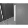 Mexen Velar tolóajtós zuhanykabin 150 x 85 cm, homályos, fehér - 871-150-085-31-20