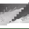 Mexen Velar cabină de duș glisantă 130 x 80 cm, geam mat, alb - 871-130-080-31-20