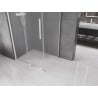 Mexen Velar cabină de duș culisantă 130 x 90 cm, înghețat, albă - 871-130-090-31-20