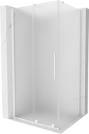 Mexen Velar cabină de duș glisantă 140 x 100 cm, înghețat, alb - 871-140-100-31-20