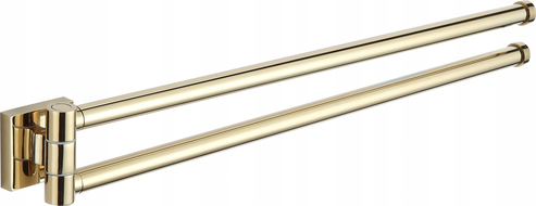 Mexen Rufo suport dublu rotativ pentru prosoape, auriu - 7050925-50