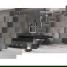 Mexen Velar tolóajtós zuhanykabin 110 x 80 cm, opálos, arany - 871-110-080-31-50