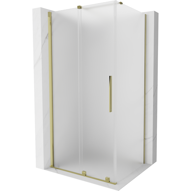 Mexen Velar cabină de duș glisantă 120 x 85 cm, mat, auriu - 871-120-085-31-50