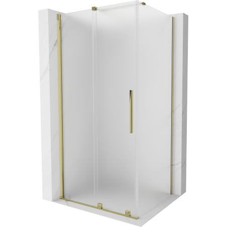 Mexen Velar cabină de duș glisantă 120 x 85 cm, mat, auriu - 871-120-085-31-50