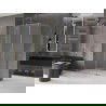 Mexen Velar tolóajtós zuhanykabin 110 x 80 cm, opálos, arany - 871-110-080-31-50