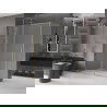 Mexen Velar tolóajtós zuhanykabin 140 x 70 cm, frosted, arany - 871-140-070-31-50