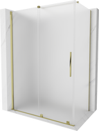 Mexen Velar cabina de duș glisantă 160 x 80 cm, mat, aurie - 871-160-080-31-50