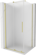 Mexen Velar cabină de duș glisantă 100 x 120 cm, înghețat, aurit periat - 871-100-120-31-55