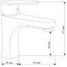 Mexen Kama DF05 set cadă, Crom - 72503DF05-00