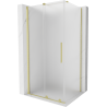 Mexen Velar cabină de duș glisantă 120 x 90 cm, mată, auriu periat - 871-120-090-31-55