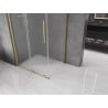 Mexen Velar cabină de duș glisantă 120 x 90 cm, mată, auriu periat - 871-120-090-31-55