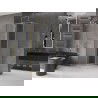 Mexen Velar cabină de duș glisantă 100 x 100 cm, înghețat, auriu periat - 871-100-100-31-55