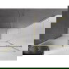 Mexen Velar tolóajtós zuhanykabin 150 x 85 cm, jég, arany csiszolású - 871-150-085-31-55
