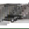 Mexen Velar cabină de duș glisantă 160 x 90 cm, înghețat, auriu periat - 871-160-090-31-55