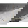 Mexen Velar cabină de duș glisantă 130 x 85 cm, înghețat, auriu periat - 871-130-085-31-55