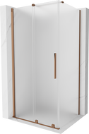 Cabină de duș culisantă Mexen Velar 90 x 70 cm, geam mat, auriu roz - 871-090-070-31-60