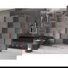 Mexen Velar tolóajtós zuhanykabin 110 x 80 cm, zúzmarás, rózsaarany - 871-110-080-31-60