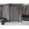 Cabină de duș glisantă Mexen Velar 110 x 100 cm, mat, aur roz - 871-110-100-31-60