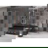 Cabină de duș culisantă Mexen Velar 100 x 100 cm, chihlimbar, aur roz - 871-100-100-31-60