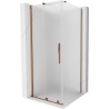 Cabina de duș glisantă Mexen Velar 120 x 120 cm, mat, aur roz - 871-120-120-31-60