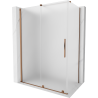 Mexen Velar cabină de duș cu uși glisante 150 x 80 cm, mat, aur roz - 871-150-080-31-60