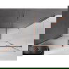 Mexen Velar cabină de duș cu alunecare 140 x 70 cm, înghețat, aur roz - 871-140-070-31-60
