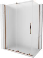 Cabină de duș Mexen Velar glisantă 160 x 70 cm, înghețat, aur roz - 871-160-070-31-60
