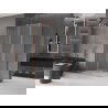 Mexen Velar tolóajtós zuhanykabin 120 x 70 cm, matt, csiszolt réz - 871-120-070-31-65