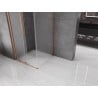 Cabină de duș glisantă Mexen Velar 90 x 90 cm, înghețat, alamă periată - 871-090-090-31-65