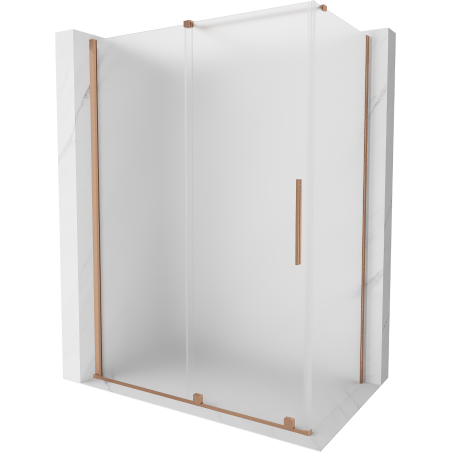 Mexen Velar cabină de duș culisantă 160 x 75 cm, mat, cupru periat - 871-160-075-31-65