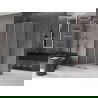 Mexen Velar tolóajtós zuhanykabin 110 x 110 cm, matt, gun gray csiszolt - 871-110-110-31-66