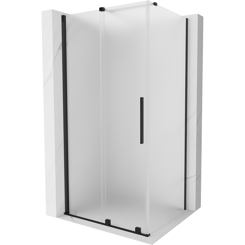 Mexen Velar cabina de duș glisantă 90 x 70 cm, mat, neagră - 871-090-070-31-70