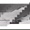 Mexen Velar tolóajtós zuhanykabin 150 x 80 cm, matt üveg, szálcsiszolt gun gray - 871-150-080-31-66