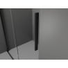 Mexen Velar cabină de duș culisantă 90 x 110 cm, înghețat, negru - 871-090-110-31-70