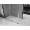 Mexen Velar tolóajtós zuhanykabin 150 x 75 cm, matt, csiszolt gun gray - 871-150-075-31-66