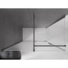 Mexen Velar tolóajtós zuhanykabin 150 x 75 cm, matt, csiszolt gun gray - 871-150-075-31-66